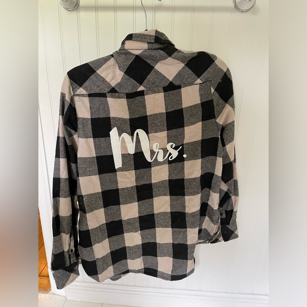 Mrs Plaid button down